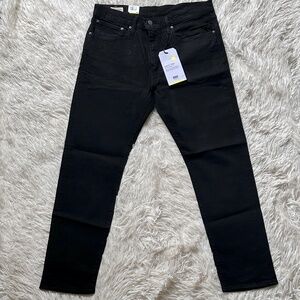 NWT Mens Levis Black 502 Taper Stretch Levis Flex Eco Performance Size 34 x 30